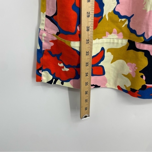 Anthropologie Whit Two Petalprint Cross-Back Dress Multi Tiki Floral sz 0P - Picture 7 of 10